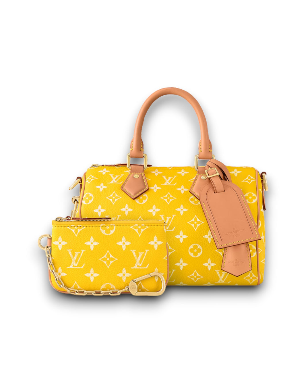 Louis Vuitton Speedy P9 Bandoulière 25 by Pharrell Williams - Jaune Mat (Yellow) Sterling Silver Hardware