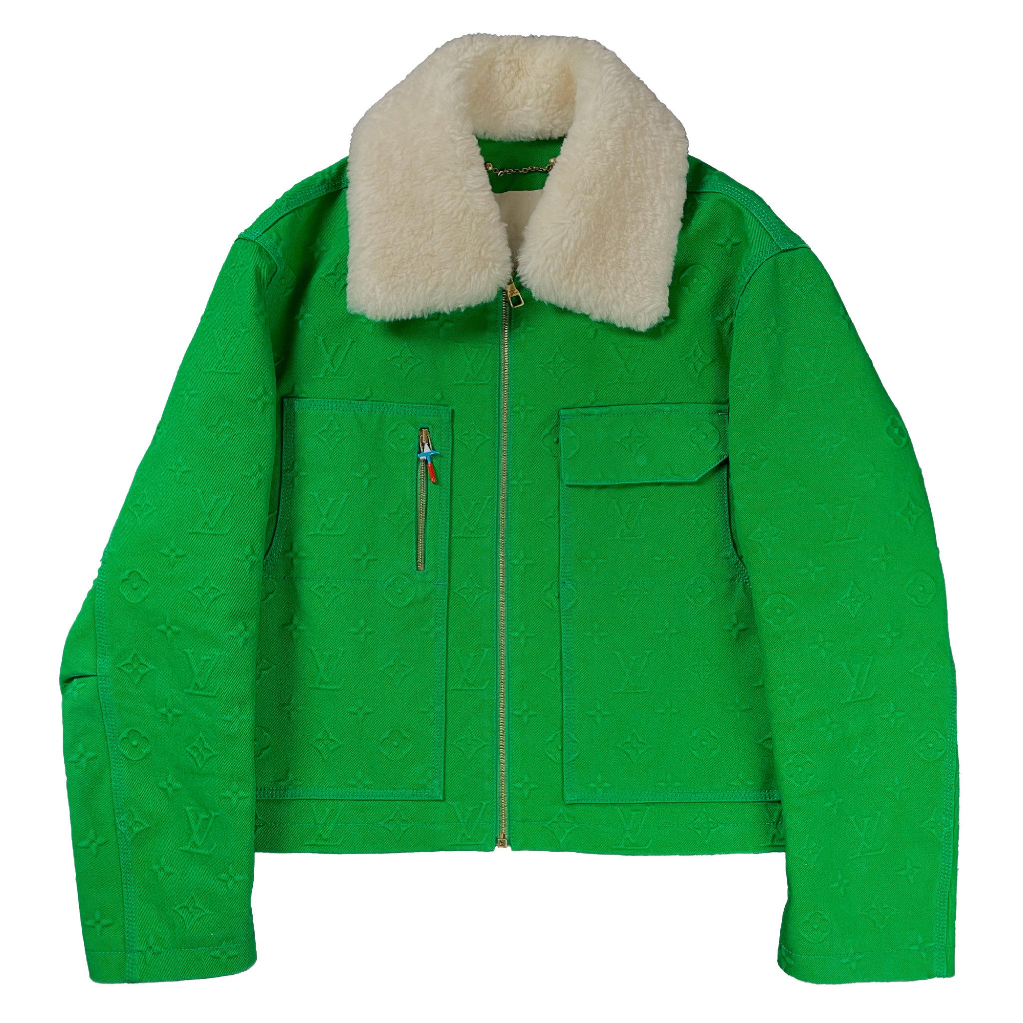 Louis vuitton green jacket best sale