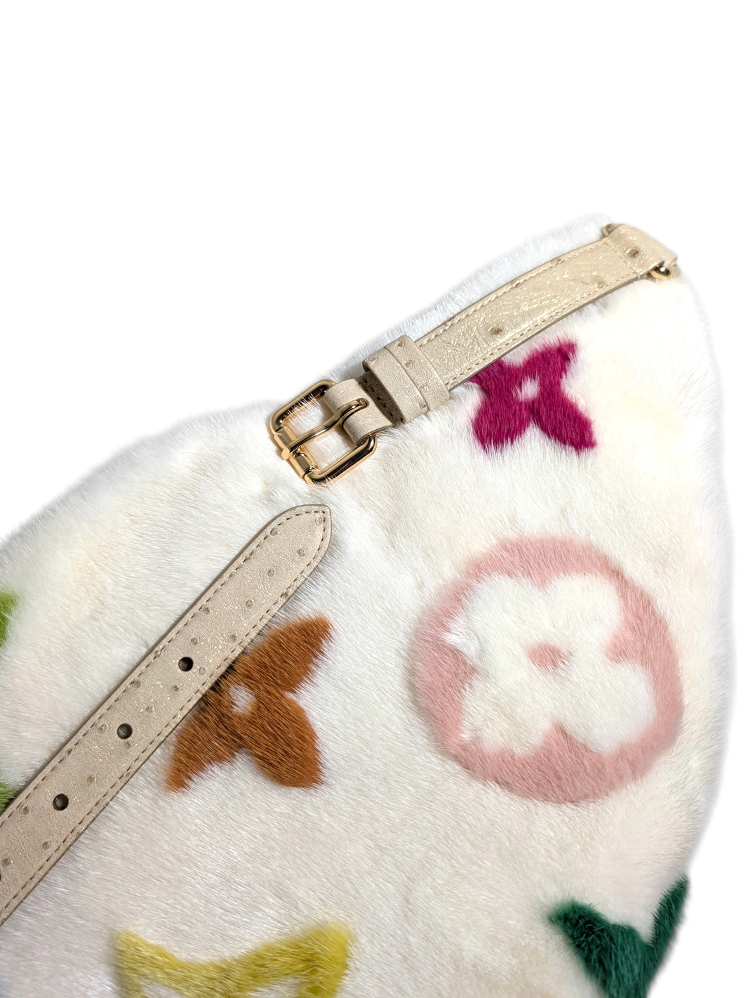 Louis Vuitton Murakami Mink Bum Bag Authenticated Designer