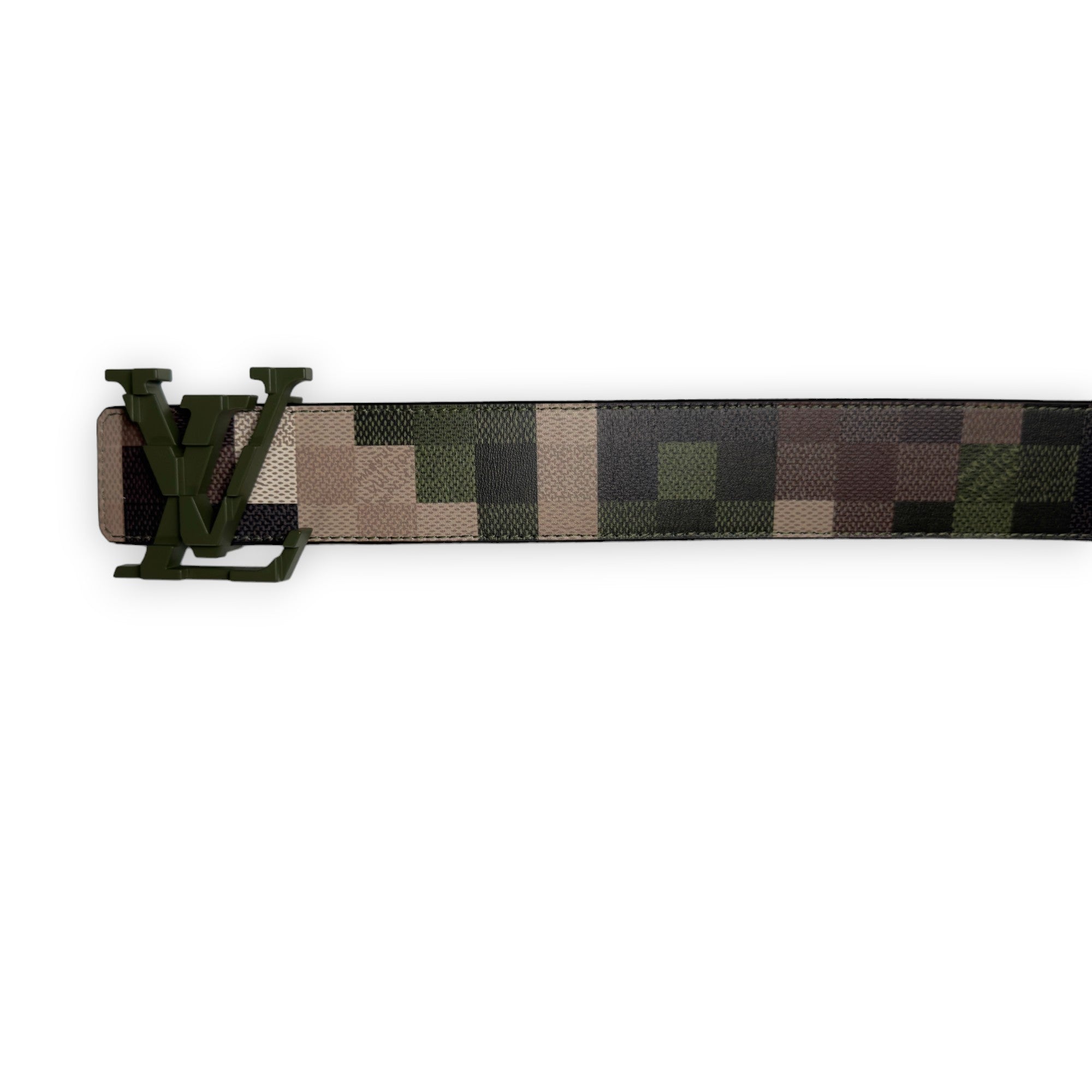 Louis vuitton camo belt sale
