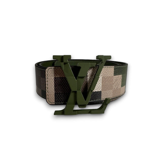 Louis Vuitton Pharrell Mega Pixel 40mm Reversible Damoflauge Belt Authentic Belts