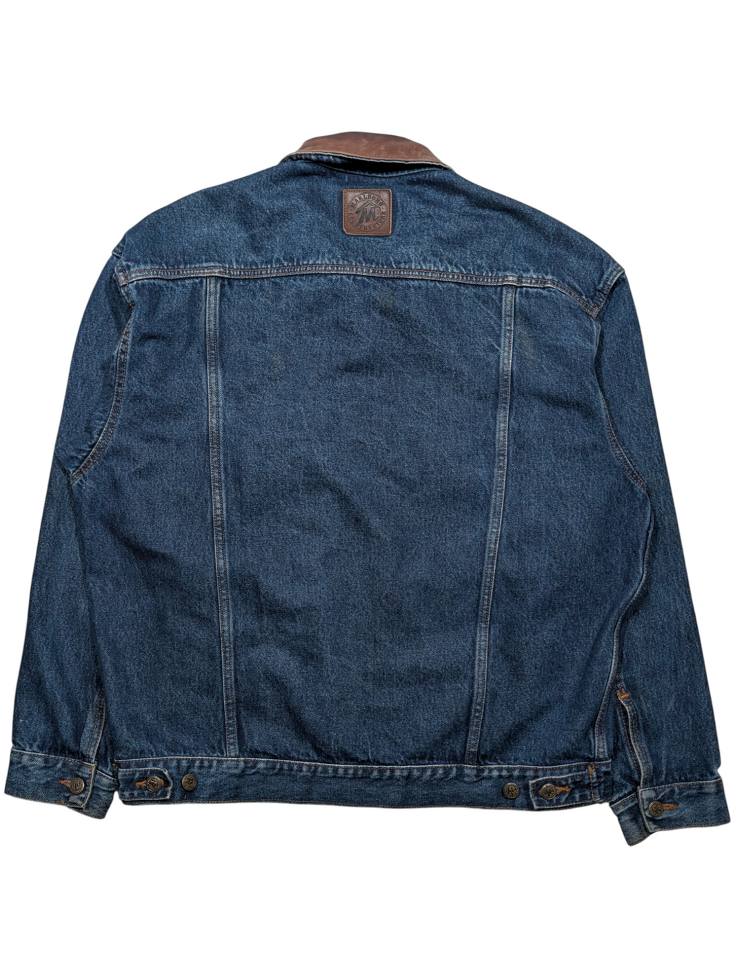 Vintage Marlboro Denim Jacket 90s Sterling Silver Hardware