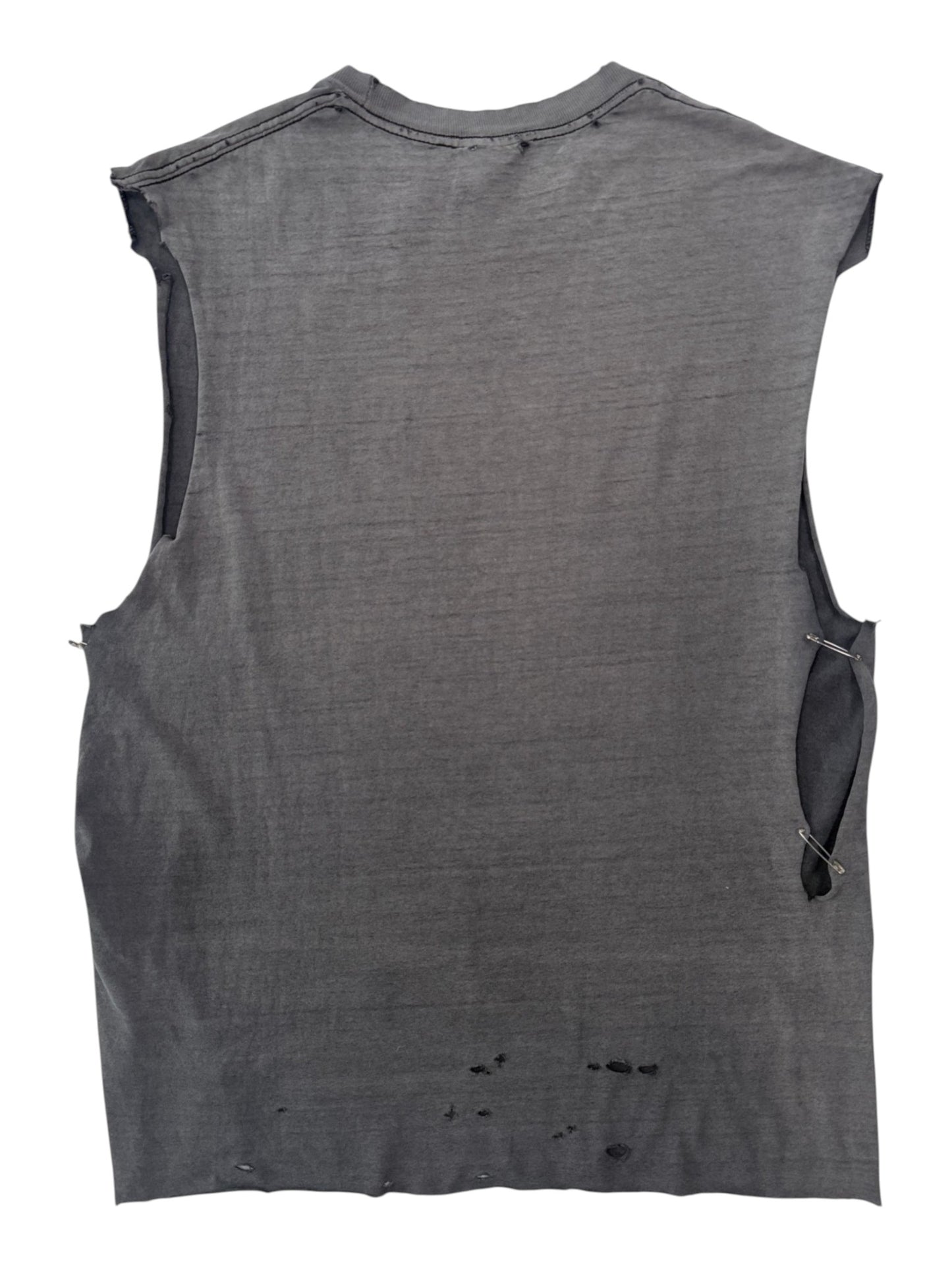 Misfits Skull Faded Distressed Sleeveless T-Shirt