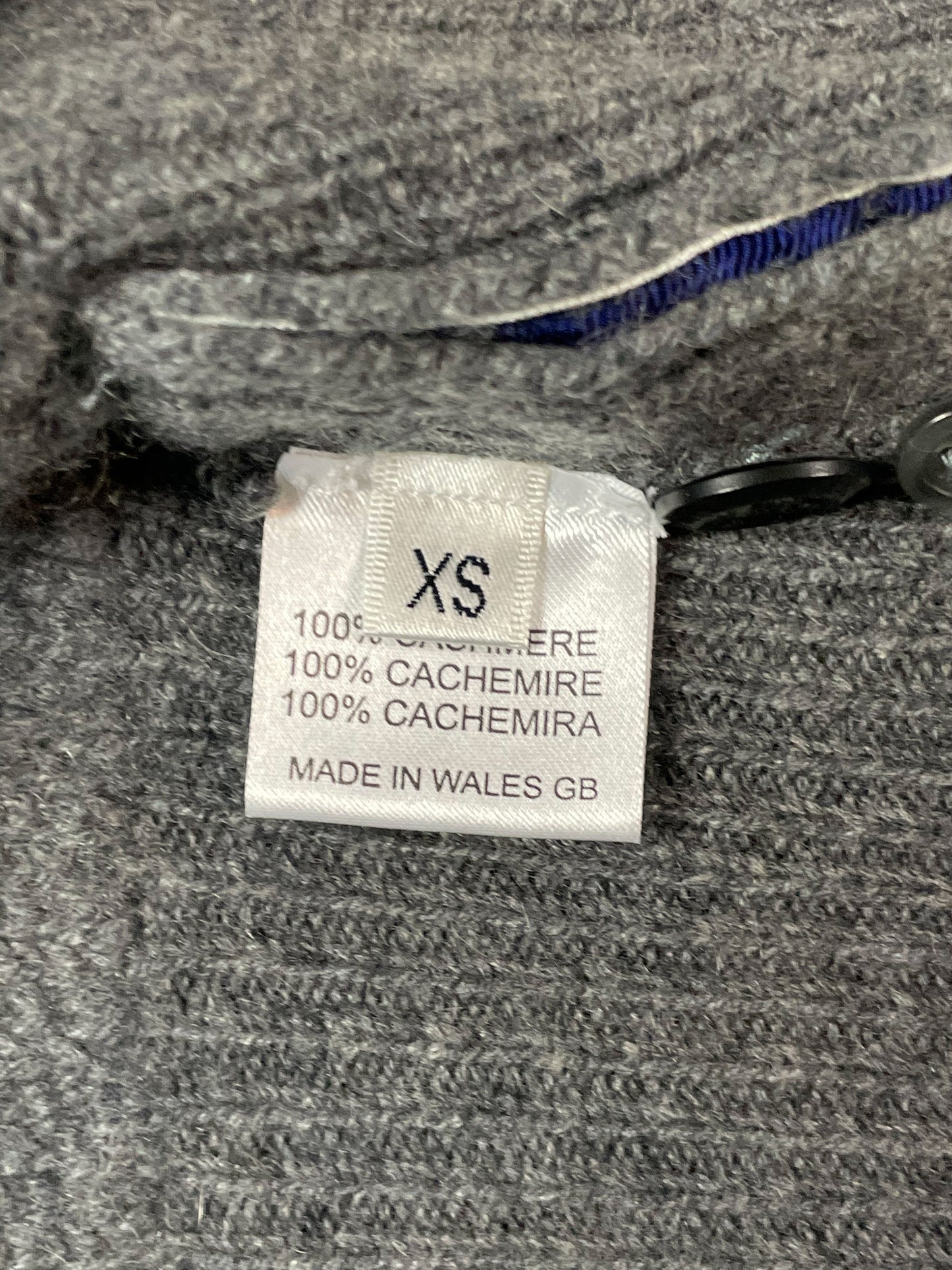 Thom Browne XS Cashmere Cardigan Grey RWB Grosgrain Cuff Tabs