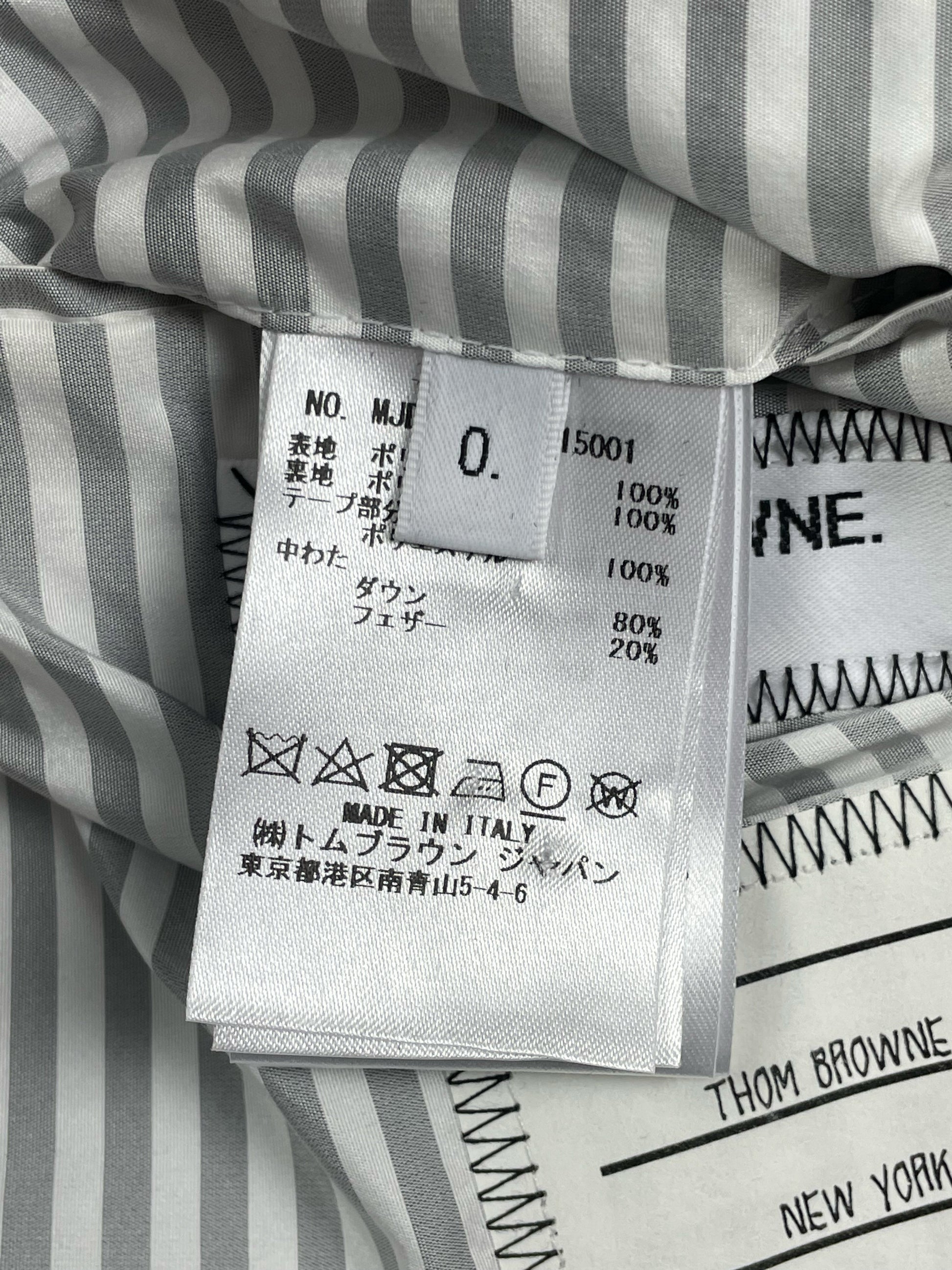 Made in Italy Thom Browne down blazer black nylon Size 0