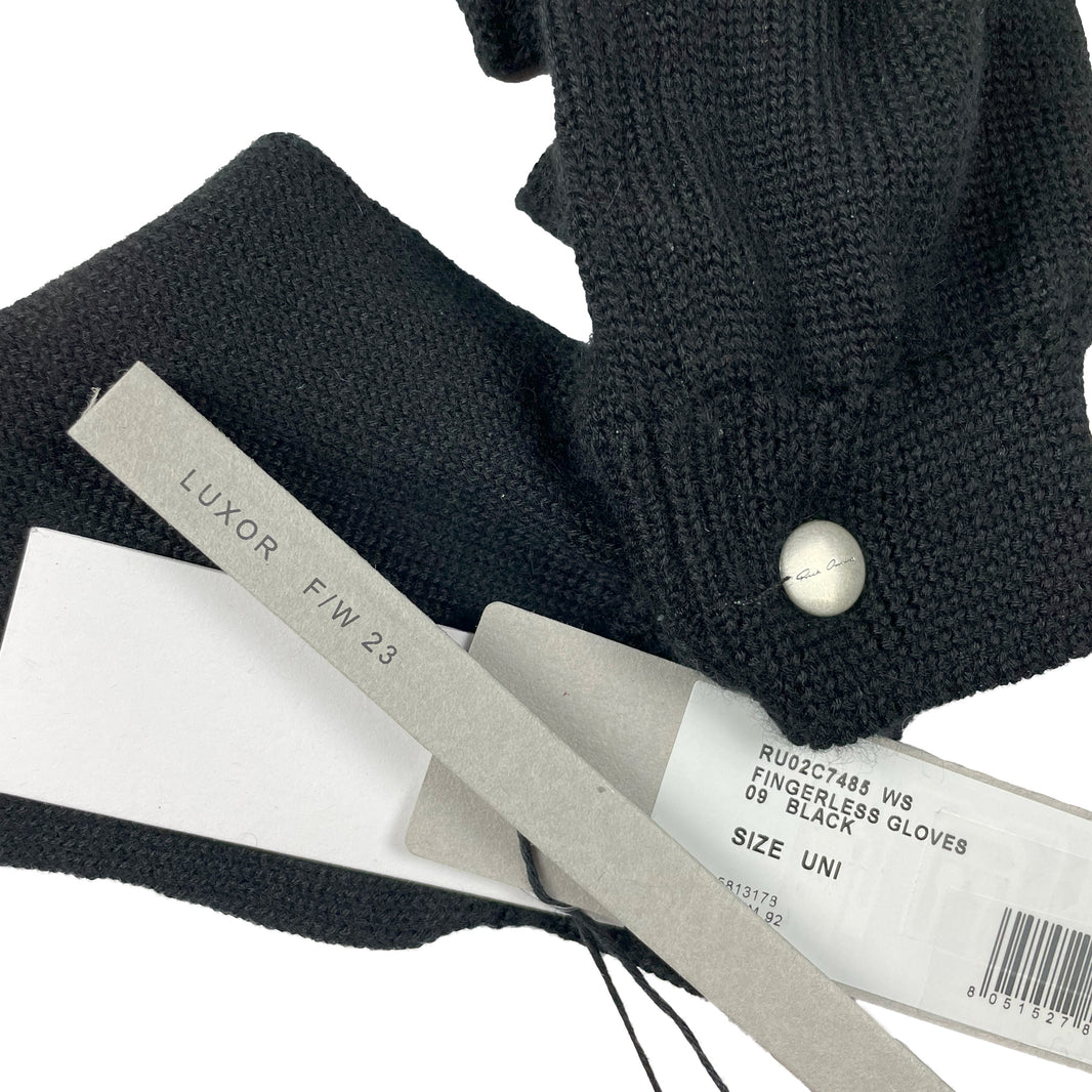 Rick Owens Fingerless Cashmere Gloves Verified YP Collective