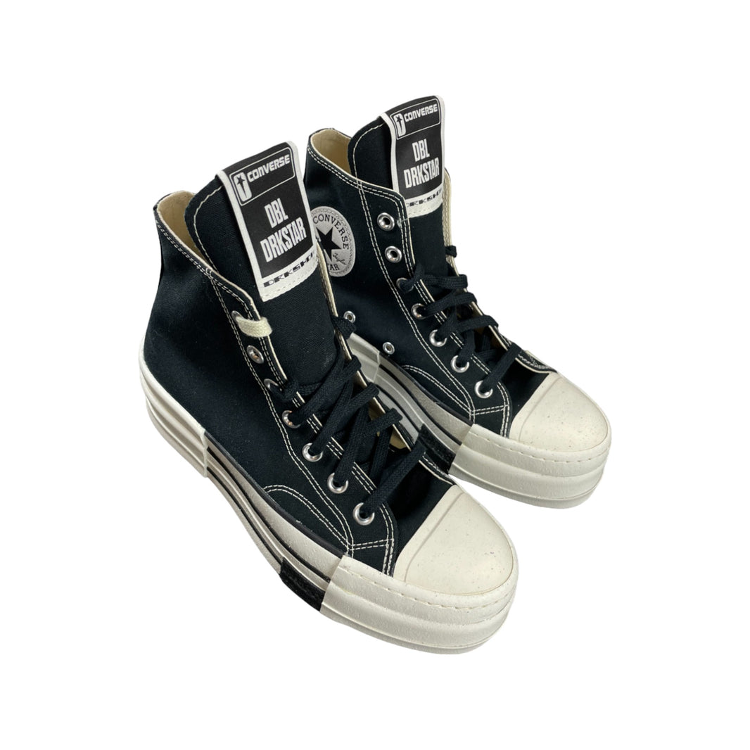 Rick Owens Converse DBL Drkstr Hi Sneakers Sterling Silver Hardware