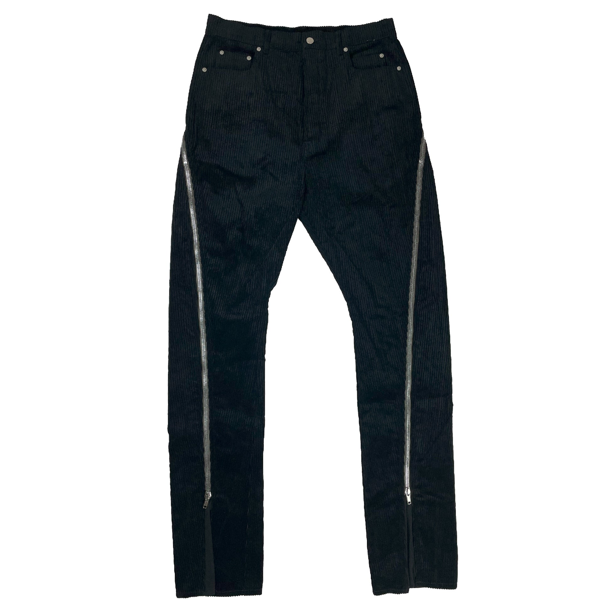 Rick Owens Corduroy Bolan Banana Cut Pants Black