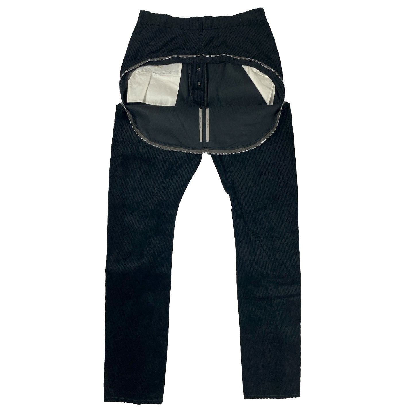 Rick Owens Corduroy Bolan Banana Cut Pants Black