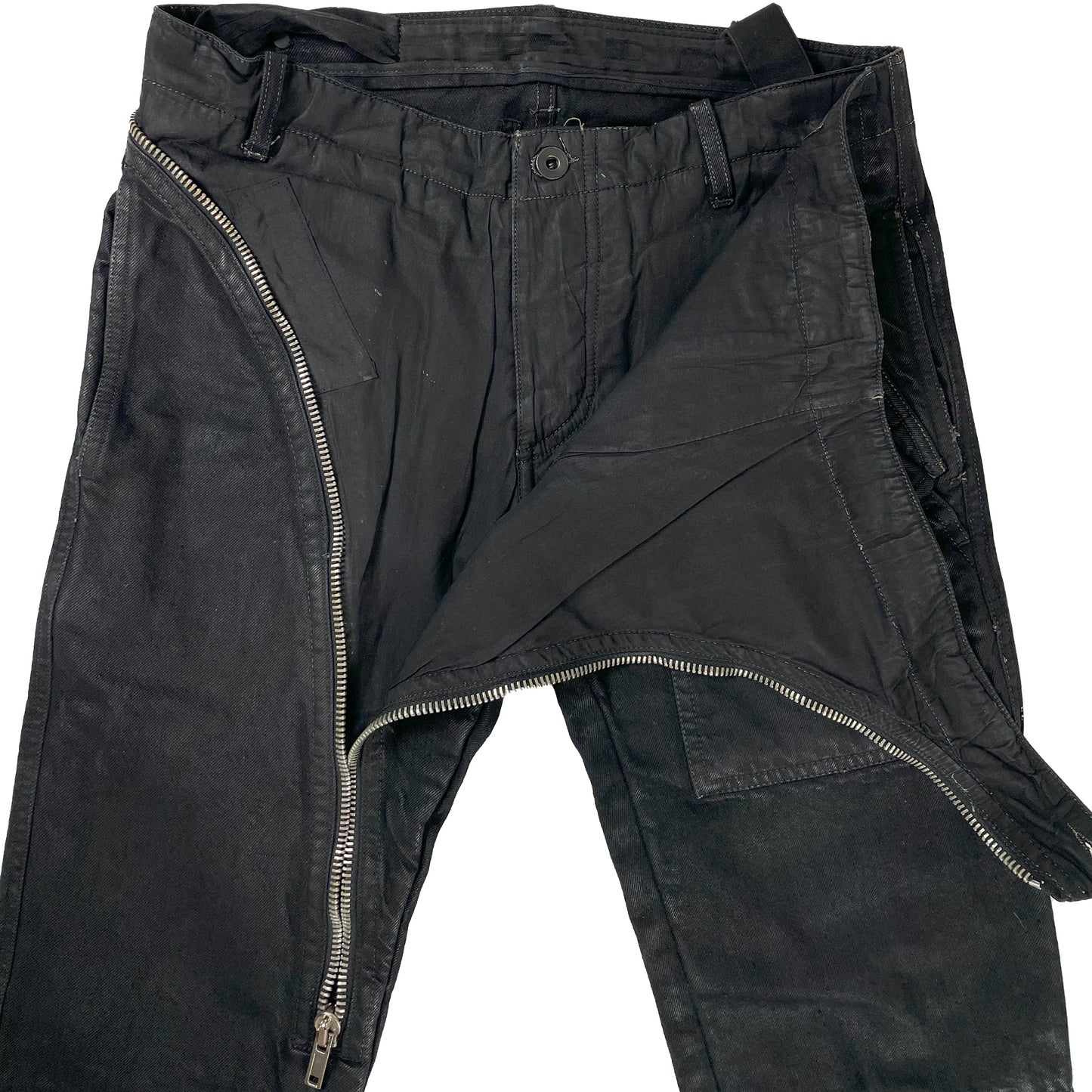 Black Denim Aircut Rick Owens Jeans