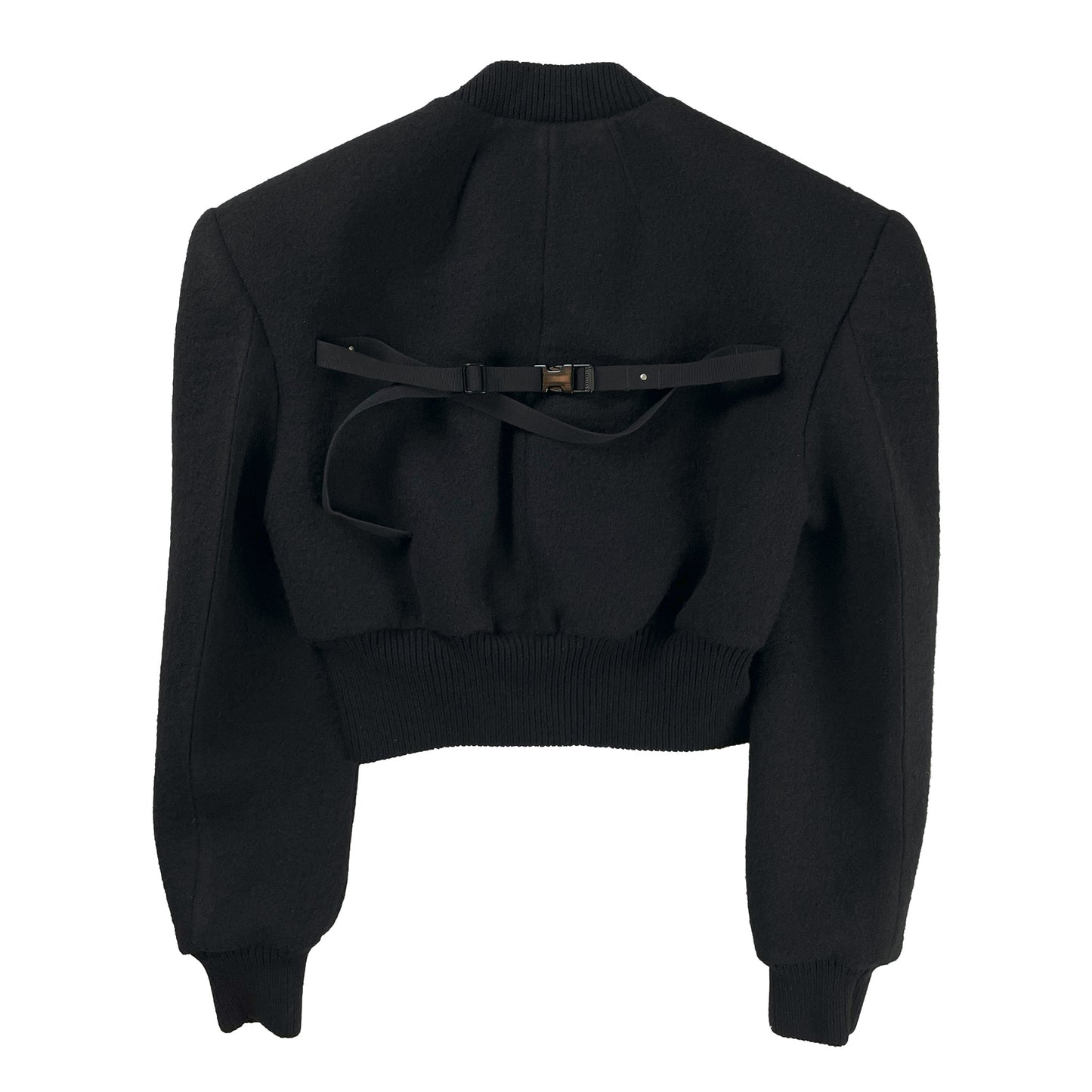 Runway Felted Wool EDFU Flight Jacket - Black