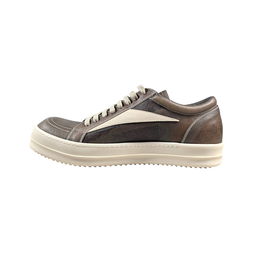 Rick Owens Vintage Sneaks Low Dust Brown - Transparent Sterling Silver Hardware