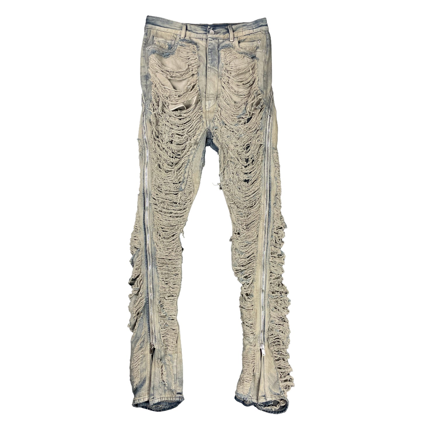 Runway Shredded Bolan Banana Denim