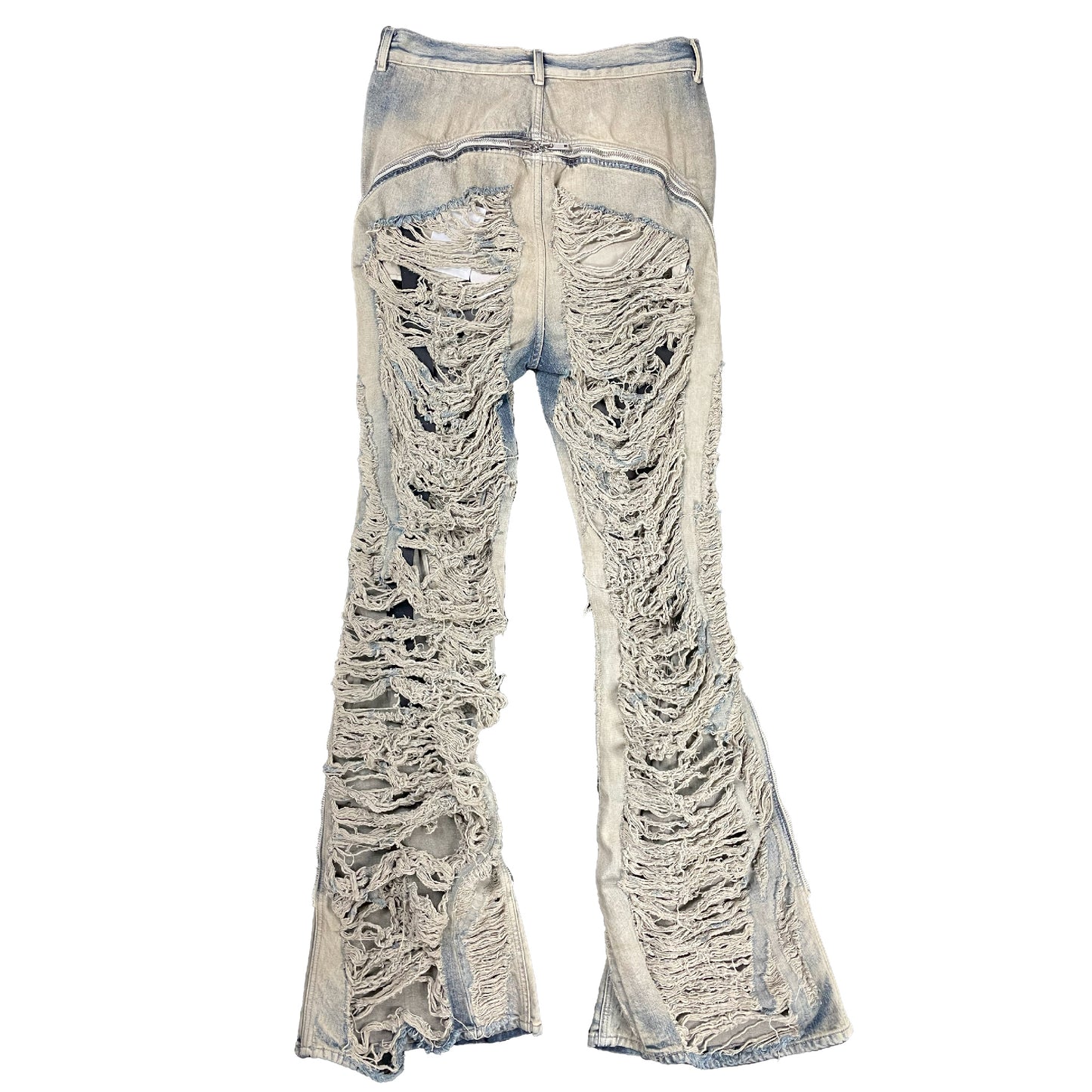 Runway Shredded Bolan Banana Denim