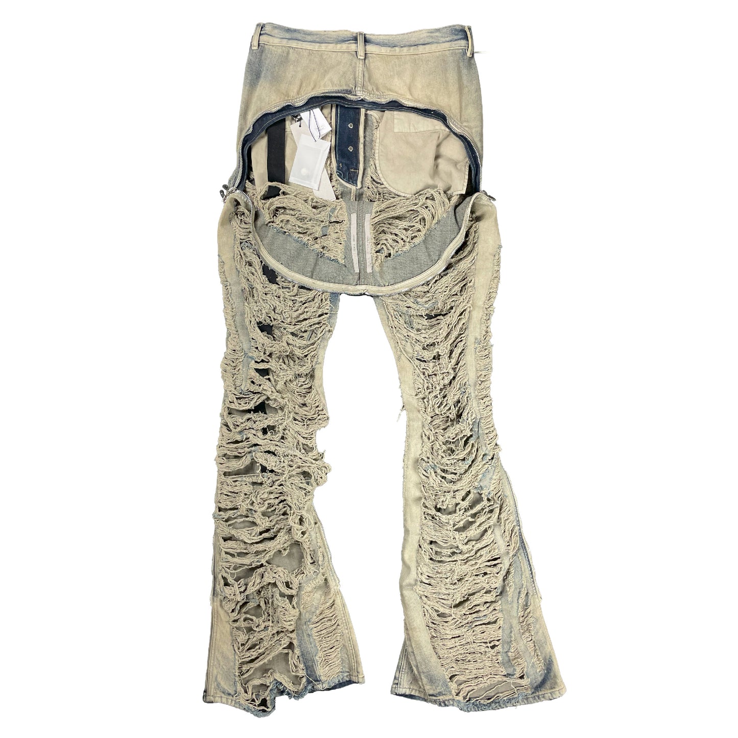 Runway Shredded Bolan Banana Denim