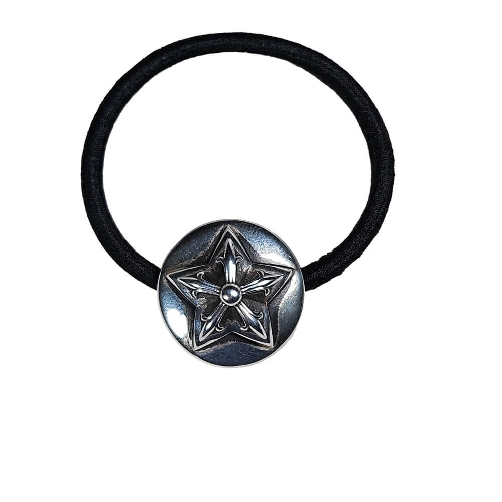 .925 Silver Star Hair Tie