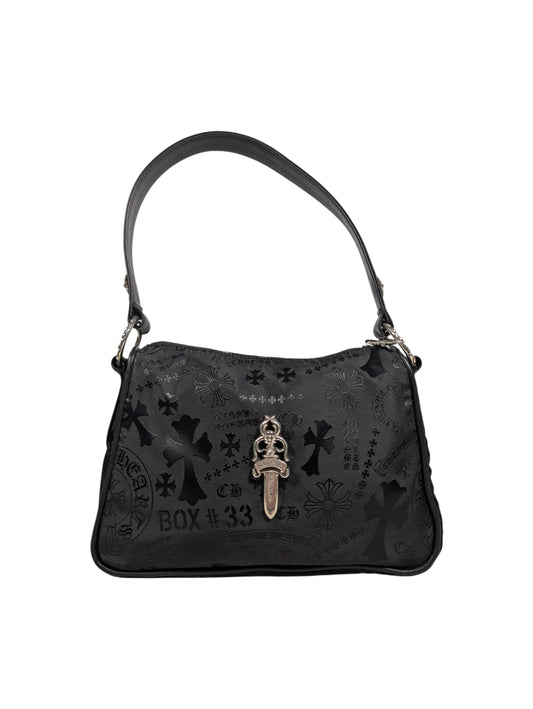 chrome hearts stencil chicken nugget bag nylon leather dagger tote handbag rare collectible