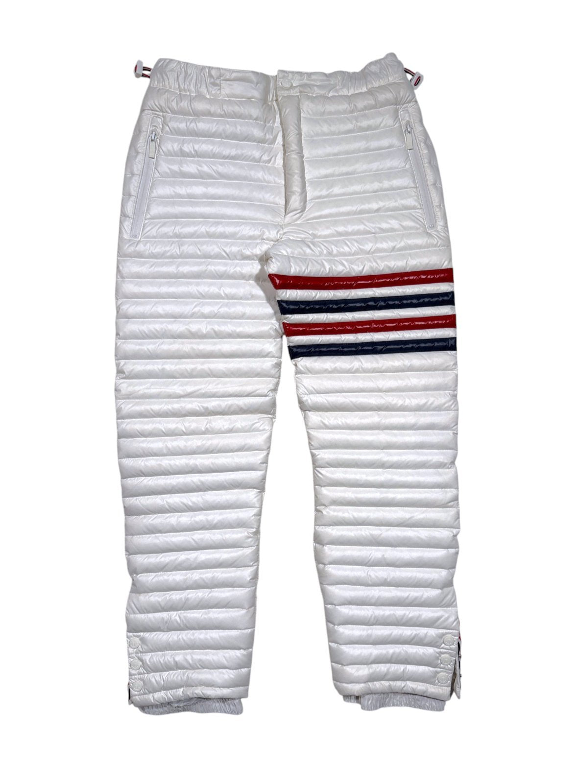 Thom Browne 4-Bar Quilted Ski Pants White Nylon Sample