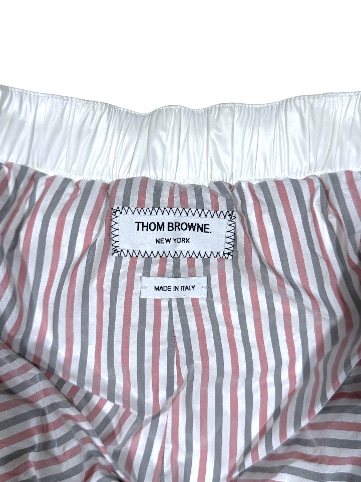 Thom Browne Signature Striped Lining Interior Label Italy