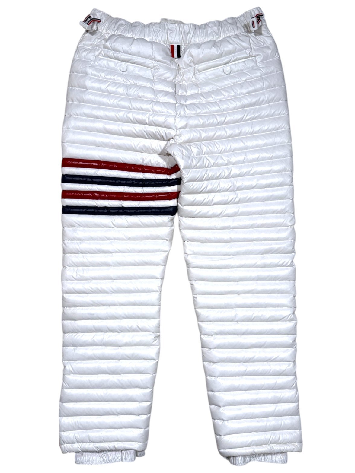 Unreleased 2017 Sample Thom Browne 4-Bar Ski Pants White