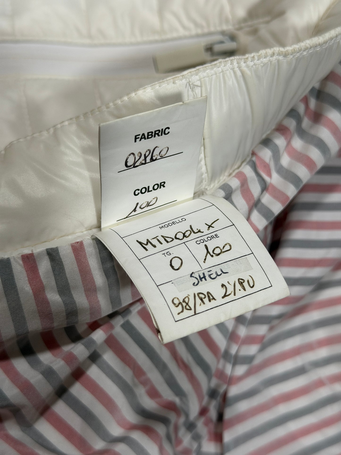 Thom Browne 4-Bar Stripe Quilted Nylon Ski Pants Unreleased Sample