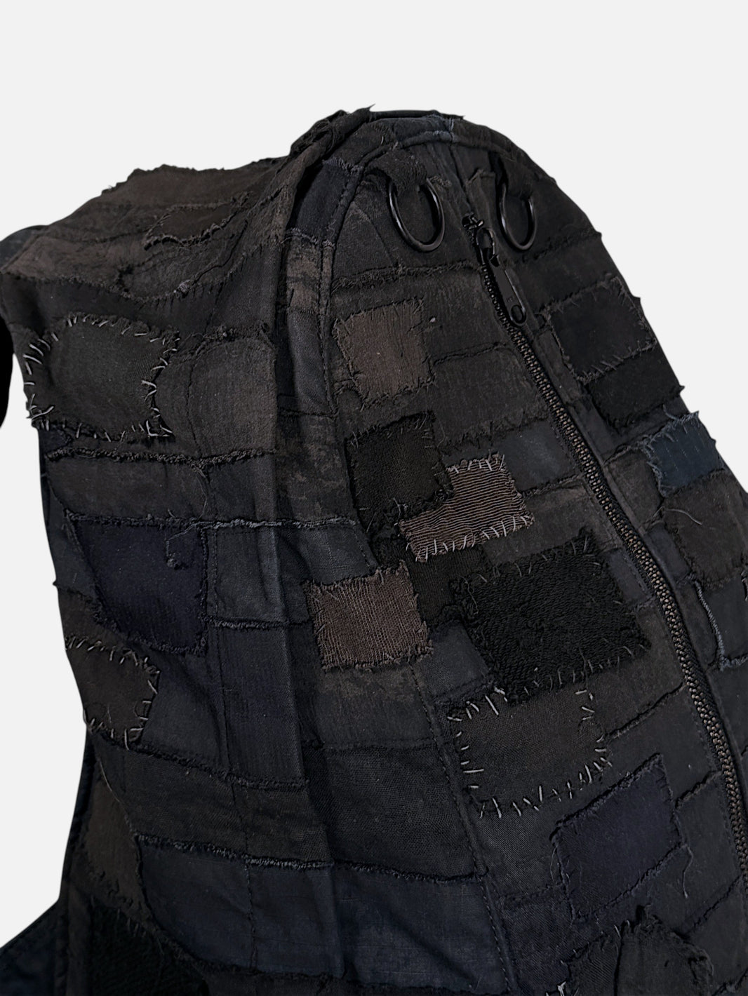 Distressed Black Patchwork Undercover Scab Backpack Archival