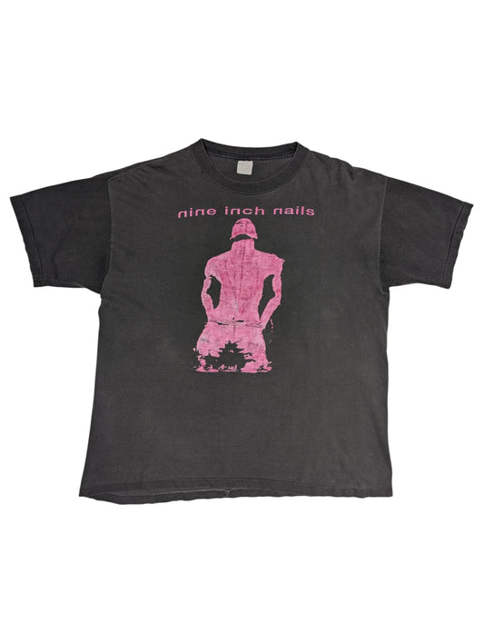 Vintage Pink Nine Inch Nails Vintage Faded T-Shirt Authentic T-Shirts
