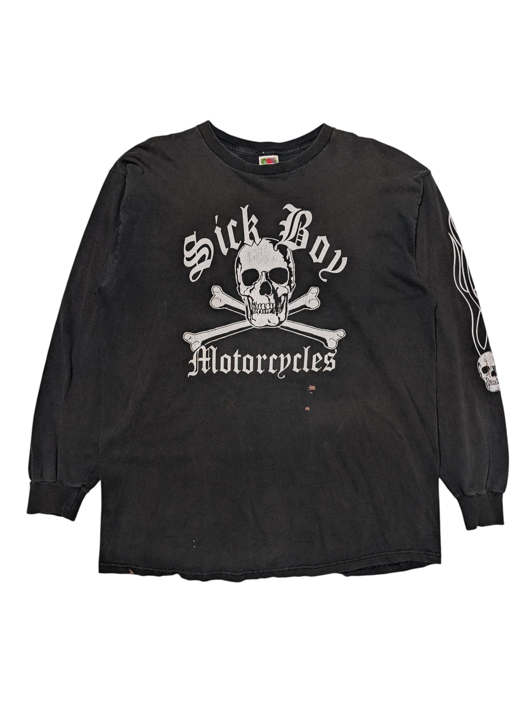 90s Vintage Sick Boy Motorcycles Long Sleeve T-Shirt