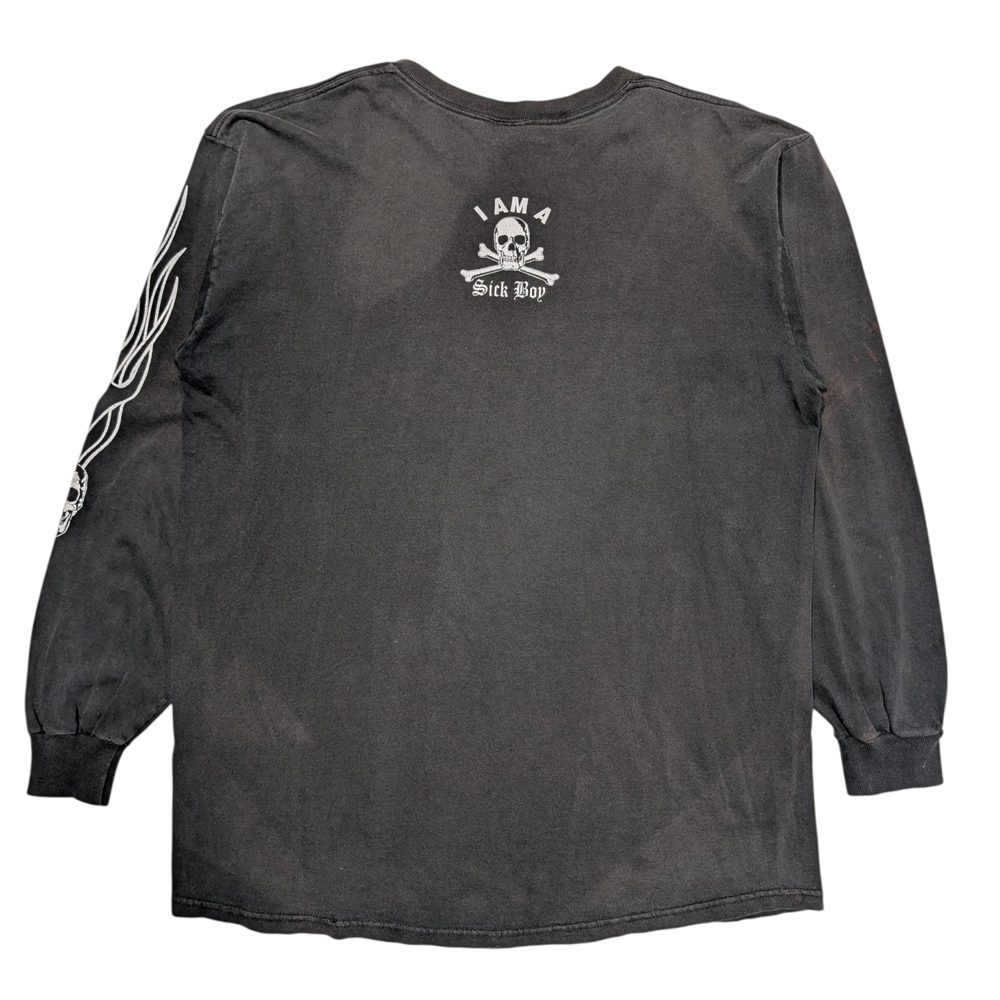 90s Vintage Sick Boy Motorcycles Long Sleeve T-Shirt