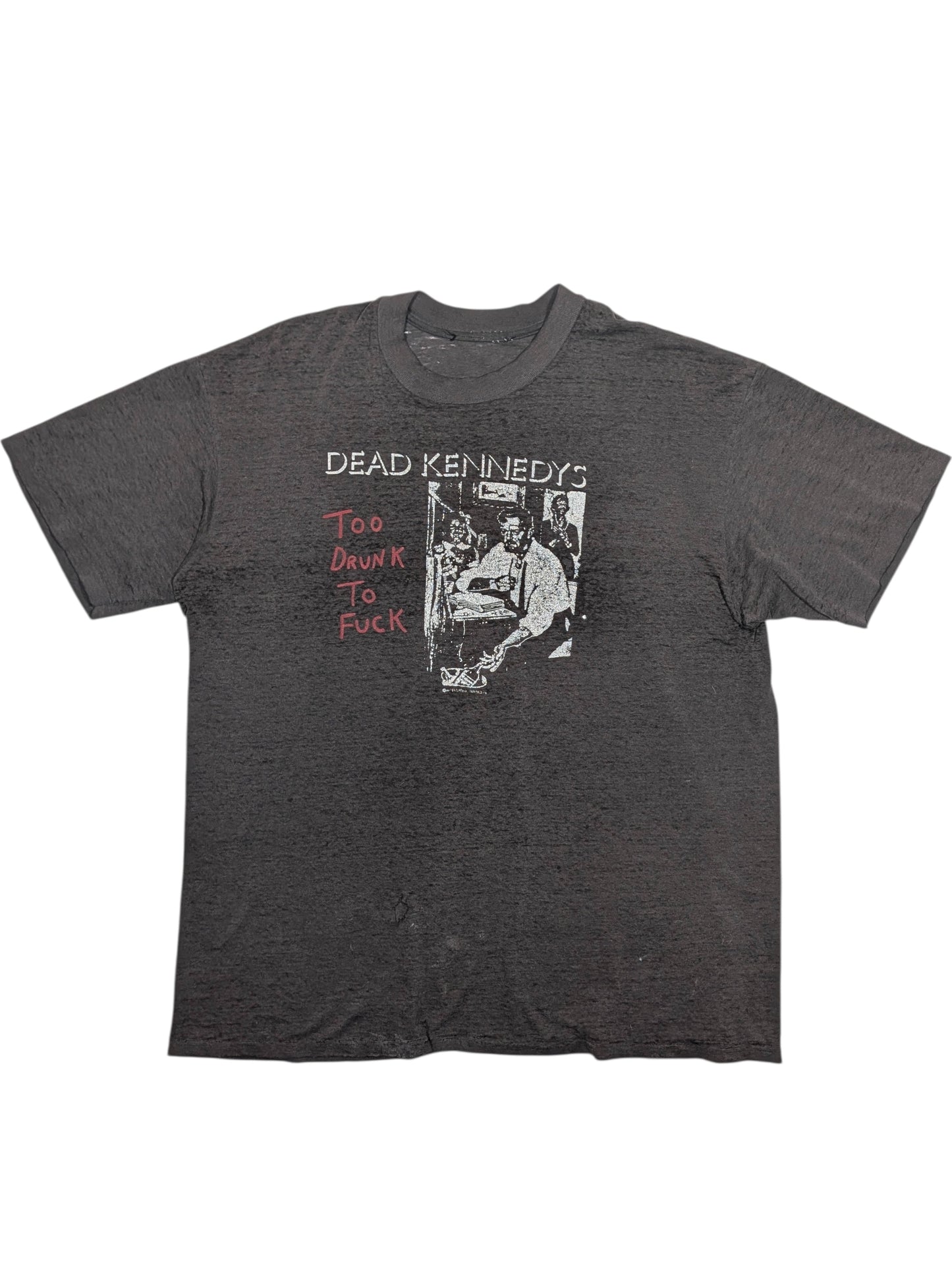 80s Dead Kennedys Too Drunk to Fuck T-Shirt