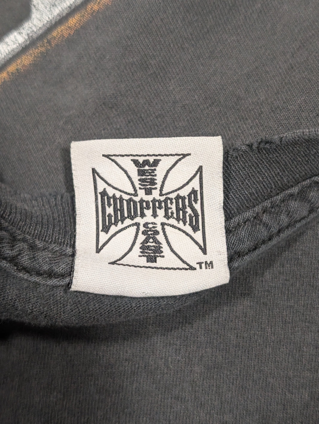 Vintage 90s West Coast Choppers Flame Logo Tee Archival