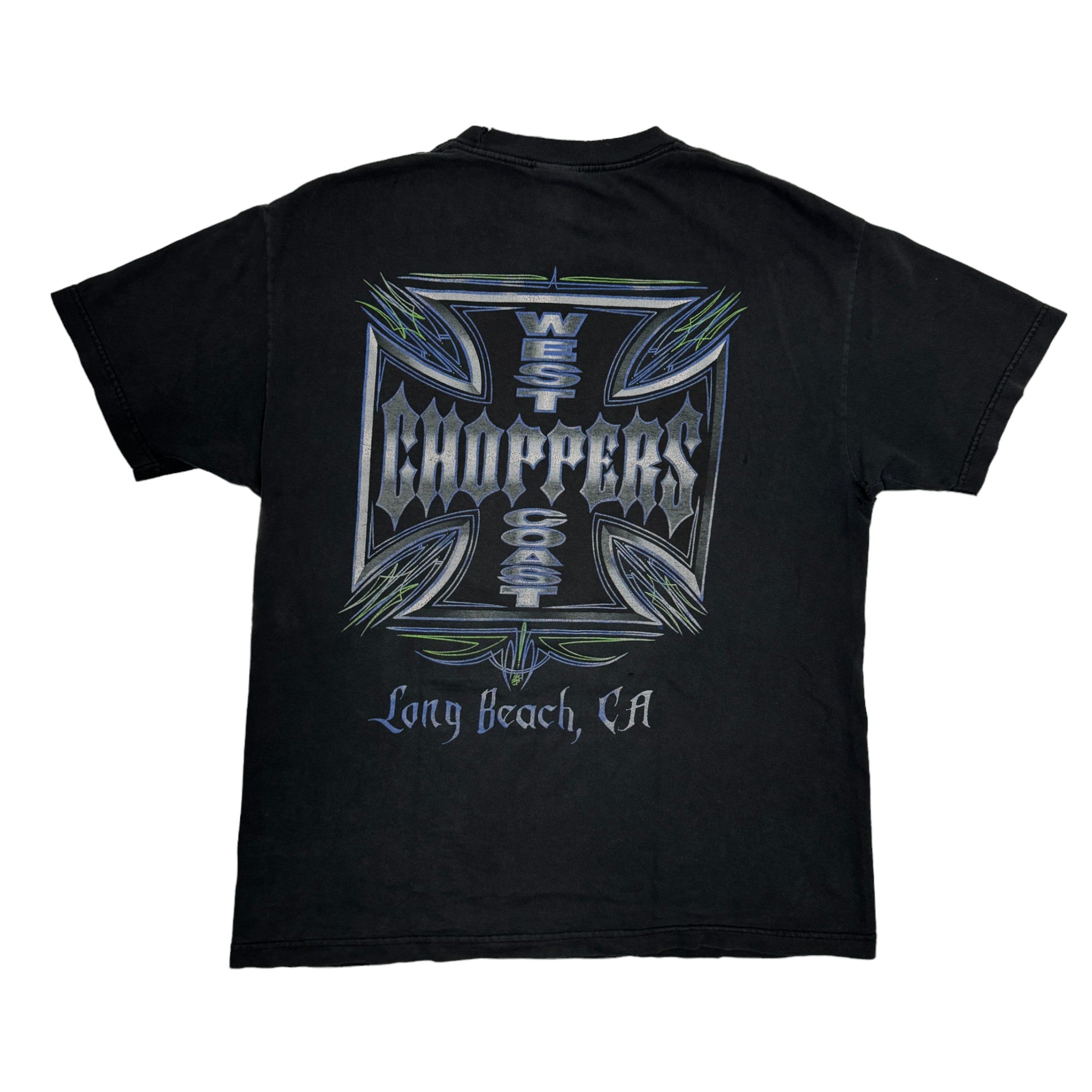 Vintage 90s West Coast Choppers Long Beach Faded/Distressed T-Shirt – Young  Professionals Collective