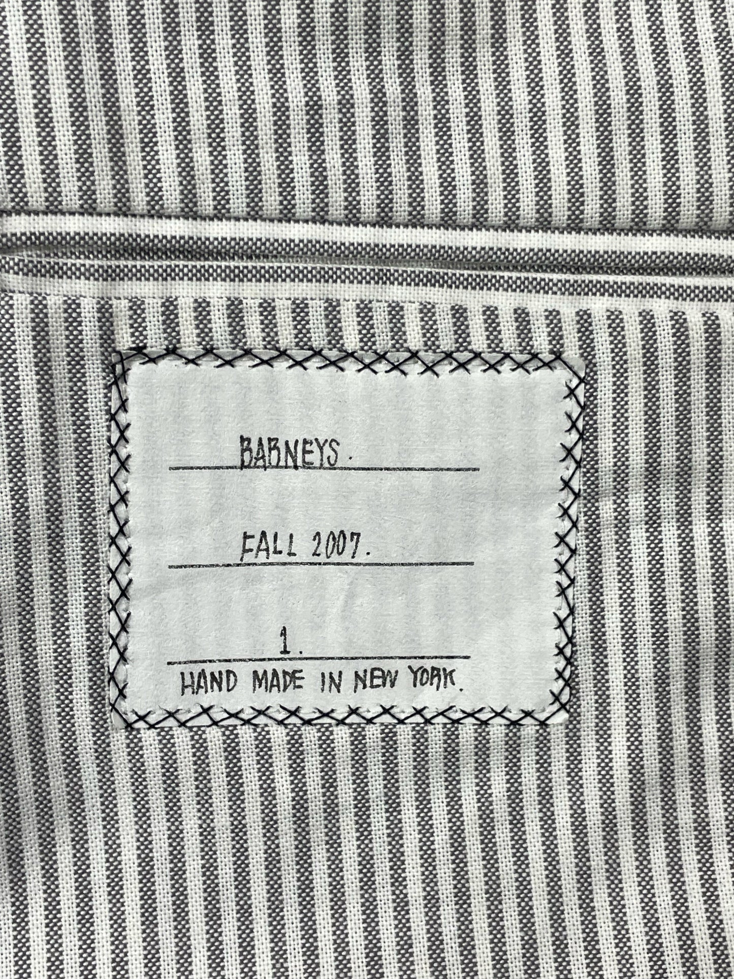 Barneys Fall 2007 hand made in New York Thom Browne archival blazer