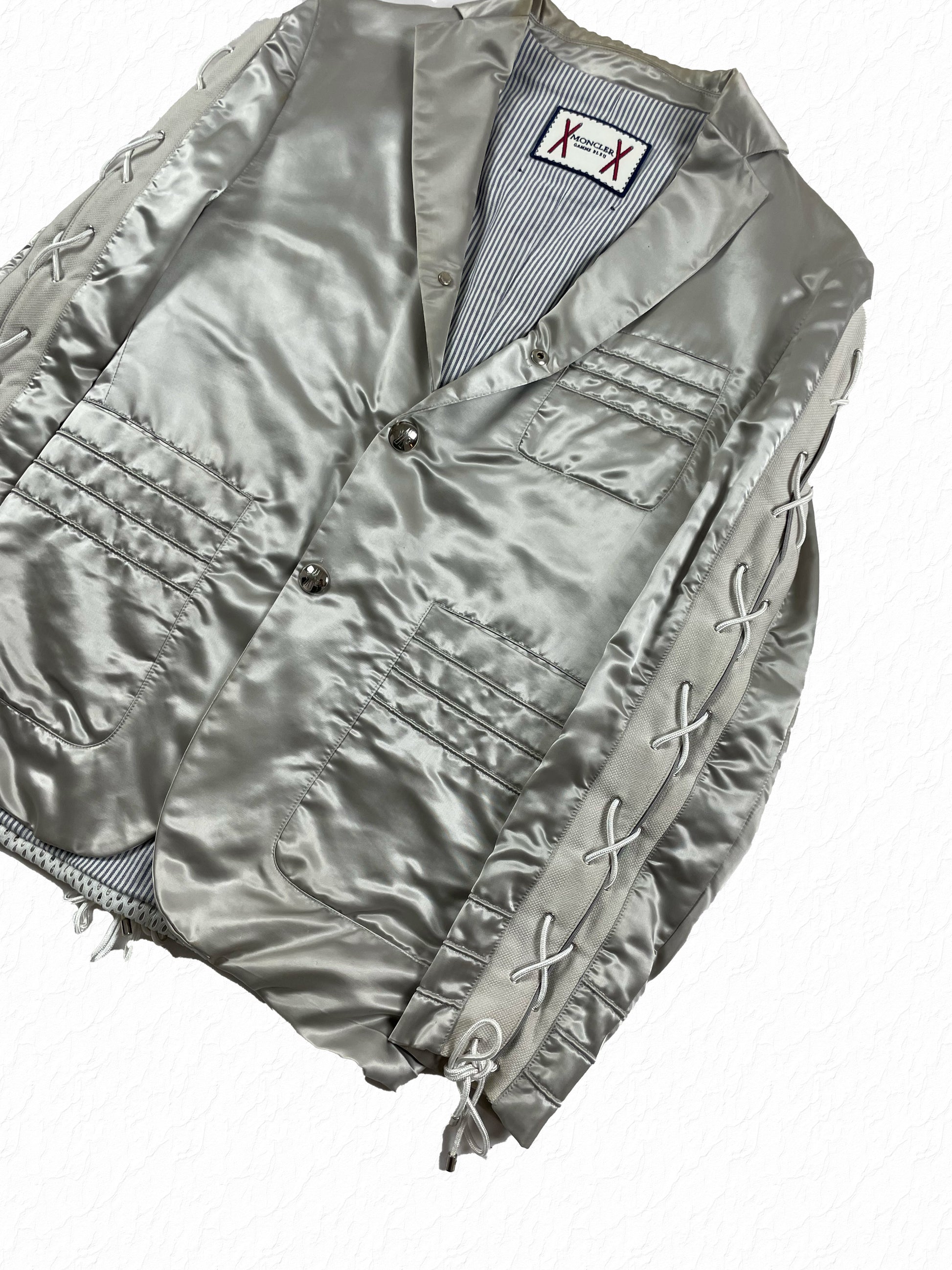 Athletic Mesh Panels on Thom Browne Moncler Gamme Bleu Jacket