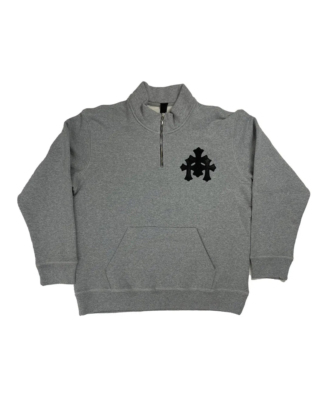 Paper Jam 1/2 Zip Sweater - Heather Grey