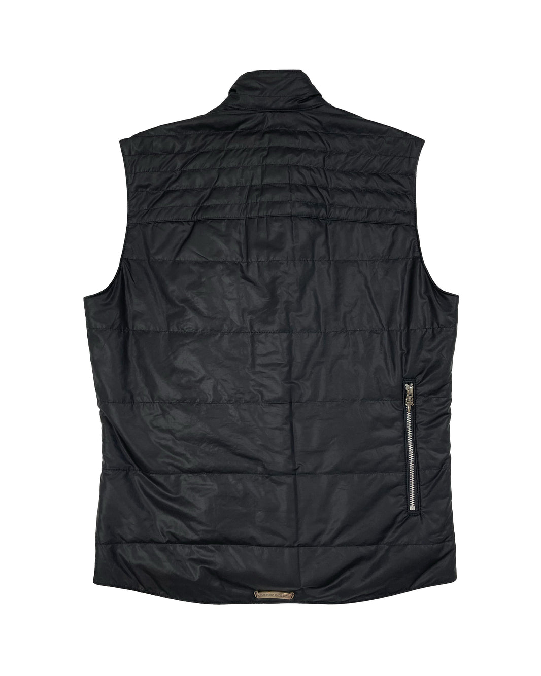 Chrome Hearts Silk-Lined Cross Patch Nylon Button-Up Vest Verified YP Collective