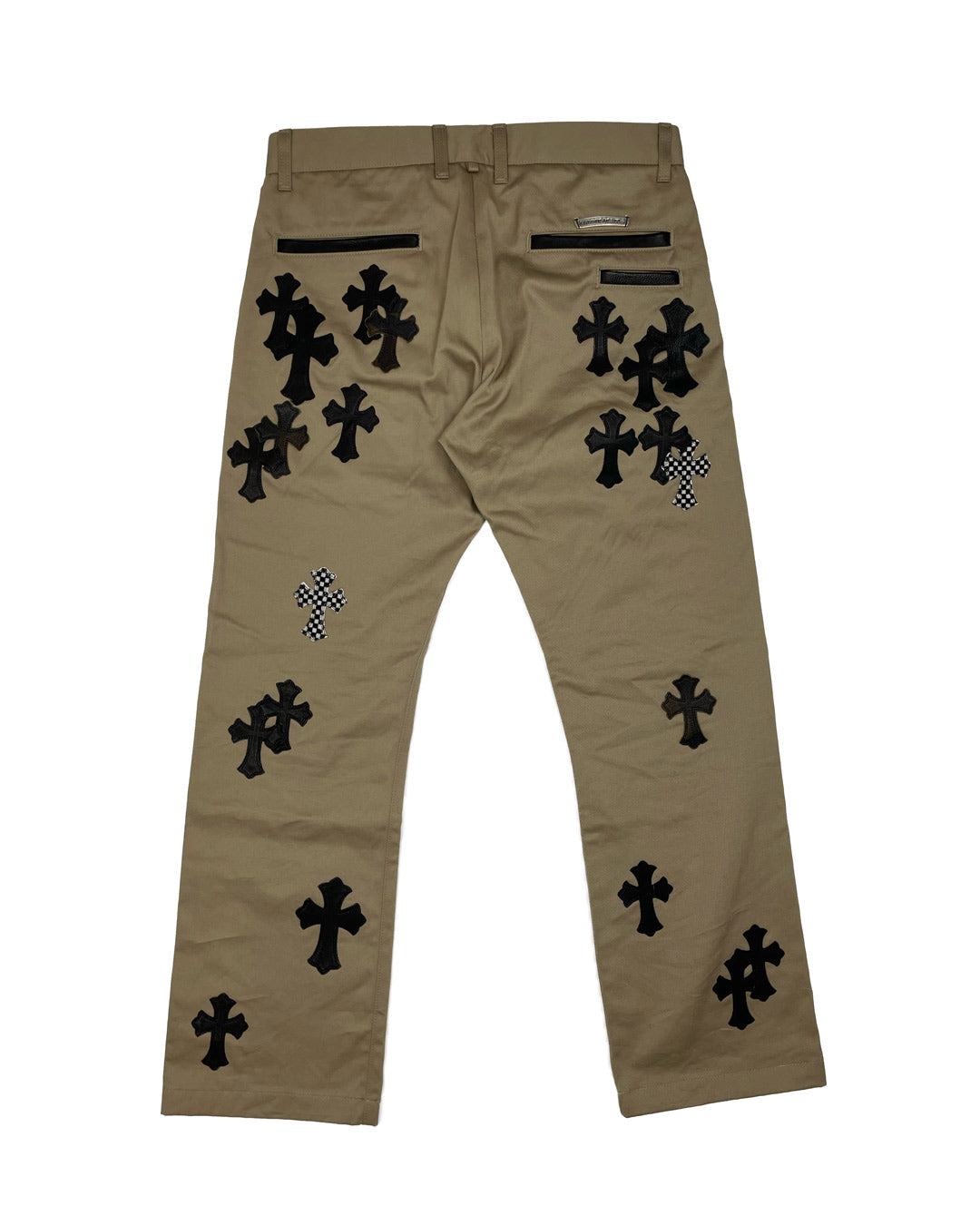 Khaki Chino Cross Patch Pants